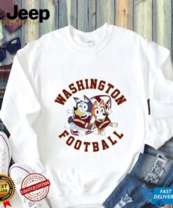 Bluey Bandit Heeler Chilli Heeler Washington Commanders football shirt