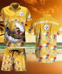 Pittsburgh Steelers NFL Groot Graphic New Trends Hawaiian Shirt And Short For Men Women Gift Summer Beach Team Holiday
