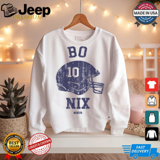 Bo Nix Denver Helmet shirt