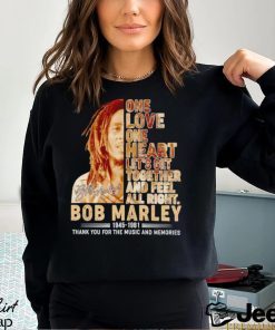 Bob Marley 1945 1981 thank you for the music and memories shirt