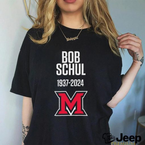 Bob Schul 1937 2024 Miami Redhawks shirt