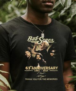 Bob seger anniversary thank you for the memories signatures shirt