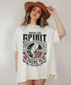 Boho Bible Verse There Is Freedom Christian Gift T Shirt