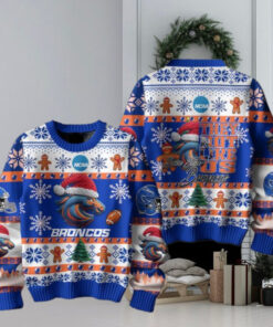 Boise State Broncos Football They Not Like Us Christmas Ugly Sweater