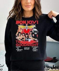 Bon Jovi 2024 Thank You, Goodnight Signatures T shirt