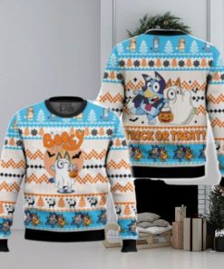 Booey Bluey Trick Or Treat Ugly Sweater