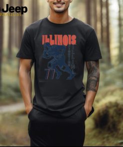 Bookstore Illinois Vintage Football Player T Shirt