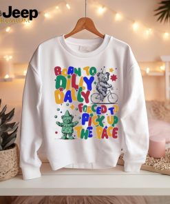 Born To Dilly Dally Clown Bear Meme colorful shirt