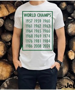 Boston Basketball 18 time World Champions 1957 2008 2024 Shirt