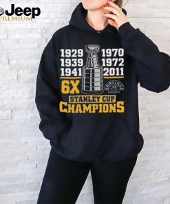 Boston Bruins Centennial 6x Stanley Champs Season Hockey 2024 T Shirt