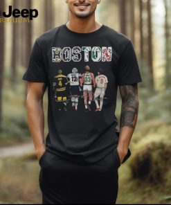 Boston Bruins New England Patriots Boston Celtics Boston Red Sox Stars Signatures For Fans T shirt