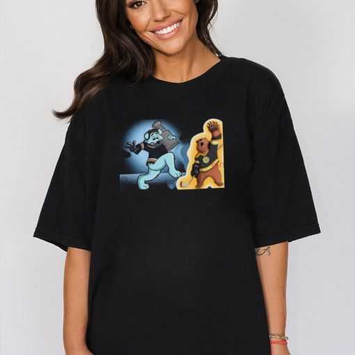 Boston Bruins Vs St. Louis Blues Nhl 2024 Mascot Cartoon Hockey Shirt