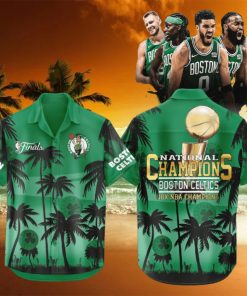 Boston Celtics 18 Time Finals Champions NBA 2024 Hawaiian Shirt