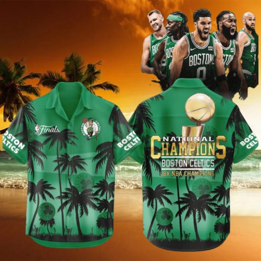 Boston Celtics 18 Time Finals Champions NBA 2024 Hawaiian Shirt