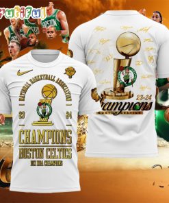 Boston Celtics 18 Time NBA Finals Champions Signature 3D Shirt