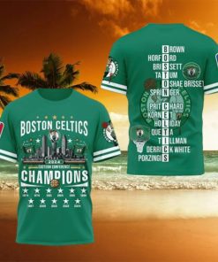 Boston Celtics 2024 Eastern Conference Champions 3D T Shirt