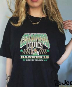 Boston Celtics ’47 18 Time NBA Finals Champions Banner Franklin Shirt