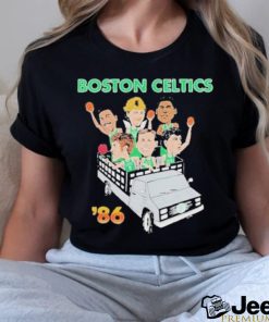 Boston Celtics 86 Driving Car Celts Finish NBA 2024 T shirt