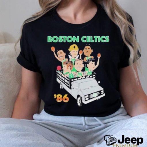 Boston Celtics 86 Driving Car Celts Finish NBA 2024 T shirt