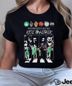 Boston Celtics Abbey Road 2023 2024 Rise Together Signatures Shirt