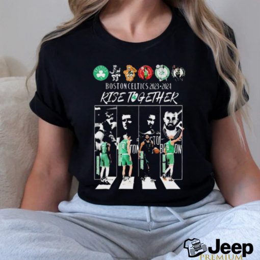 Boston Celtics Abbey Road 2023 2024 Rise Together Signatures Shirt