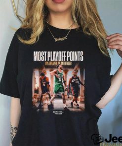 Boston Celtics Basketball Most Playoff Points By A Player 26 And Under 2024 Champions shirt