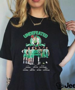 Boston Celtics Basketball Undefeated 2024 Perfect Season Signatures Shirt