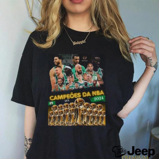 Boston Celtics Campeões Da 18 NBA Champions 2024 shirt