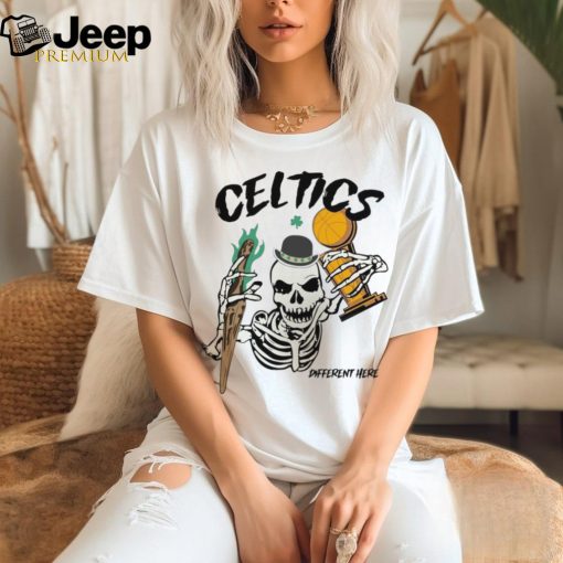 Boston Celtics Championship Skeleton Trophy Unisex T Shirt