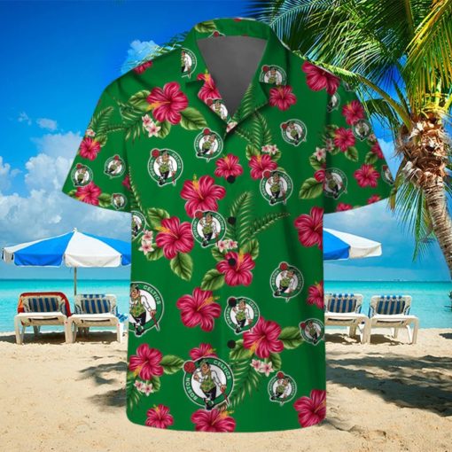 Boston Celtics Cute Flower Hibiscus Tropical Hawaiian Shirt And Shorts