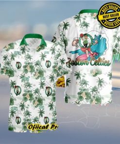 Boston Celtics Hawaiian Shirt Tropical Flower Pattern Best Basketball Gift