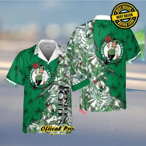 Boston Celtics Hawaiian Shirt Tropical Flowers Summer Holiday Gift