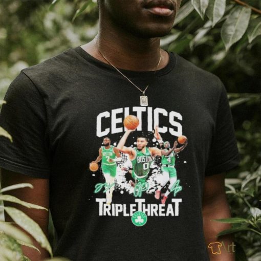 Boston Celtics Jrue Holiday Jayson Tatum Jaylen Brown The Triple Threat T Shirt