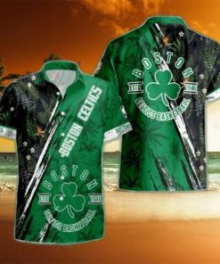 Boston Celtics NBA Champions Floral Pattern Print Hawaiian Set