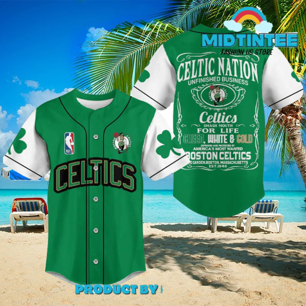 boston celtics baseball jersey