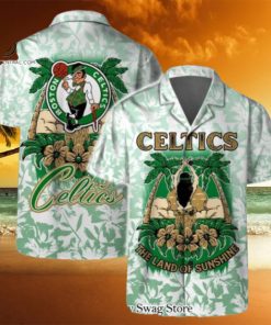 Boston Celtics NBA The Land Of Sunshine Pattern Hawaiian Set