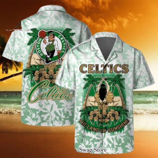 Boston Celtics NBA The Land Of Sunshine Pattern Hawaiian Set