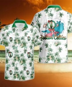 Boston Celtics National Basketball Association All Over Print Hawaiian Set