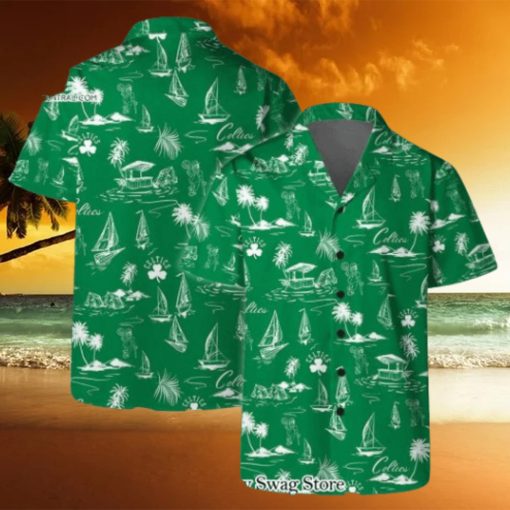 Boston Celtics Team Logo Beach Vibes Pattern Hawaiian Set