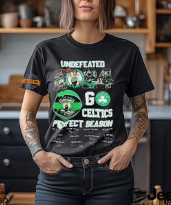 Boston Celtics Undefeated 2024 Go Celtics Perfect Season Signatures shirt