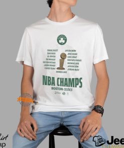 Boston Celtics Youth 2024 NBA Finals Champions Celebration Roster T Shirt