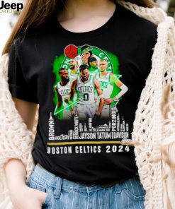 Boston Celtics basketball 2023 City Player Names fan shirt