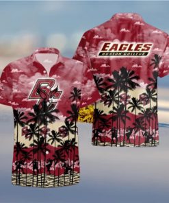 Boston College Eagles Palms Tree Hawaiian Shirt