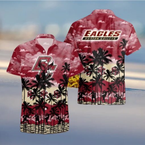 Boston College Eagles Palms Tree Hawaiian Shirt