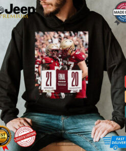 Boston College wins 21 20 Western Kentucky Football 2024 Gameday Final Score T Shirt