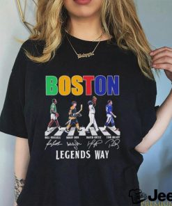 Boston Legends way Abbey Road Bill Russell Bobby Orr David Ortiz shirt