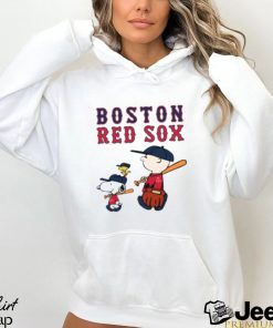 Boston Red Sox Let's Play Baseball Together Snoopy MLB Shirt