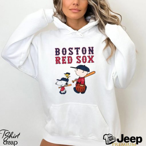 Boston Red Sox Let’s Play Baseball Together Snoopy MLB Shirt