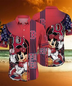Boston Red Sox MLB Bright 3D Hawaiian Shirt For Men Women