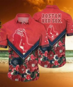 Boston Red Sox MLB Flower Aloha Hawaiian Shirt